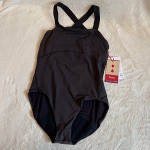 Thinx Brand Period Bodysuit Leotard (Black) - 1X